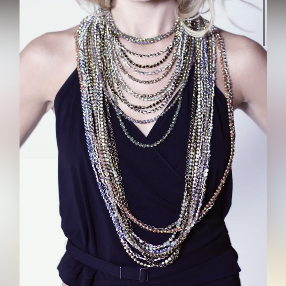 Sway Into It - Gemstone Necklace with Antique Gold Rings in Amethyst - Picture 2 of 8